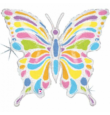 Folienballon Schmetterling pastell