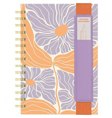 Notizbuch OPP01, Abloom, bunt, A5, liniert, 100g, 80 Blatt / 160 Seiten