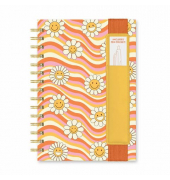 Notizbuch OPP03, Waves melody, bunt, A5, liniert, 100g, 80 Blatt / 160 Seiten