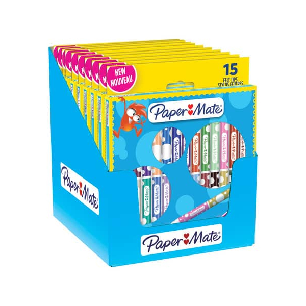 3026981808043 - Malstifte mit Filzspitze für Kinder | Dual-Ended-Design | Waschbare Tinte | Verschiedene Farben | 15 Faserspitzenmarker (30 Farben)