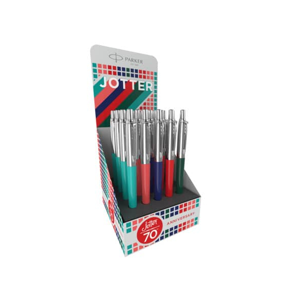 20 Stück Parker Kugelschreiber JOTTER 2206123, blau, M, nachfüllbar 3026982061232 Parker