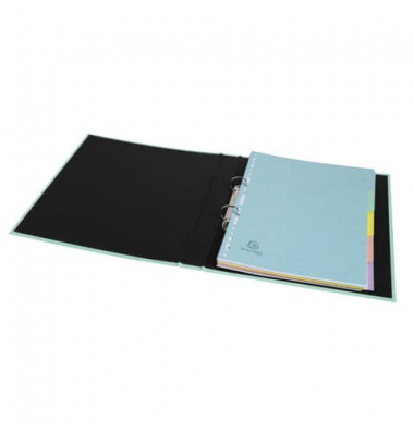 Kartonregister 7706E, 6-teilig blanko, A4, 400 g/m², farbige Taben, 6-teilig