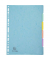 Kartonregister 7706E, 6-teilig blanko, A4, 400 g/m&sup2;, farbige Taben, 6-teilig