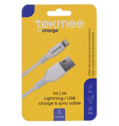 Ladekabel USB-ALightning Nylon weiß