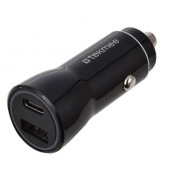 Ladeadapter USB für Auto schwarz
