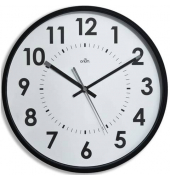 Wanduhr Quarz Ø 30cm schwarzweiß