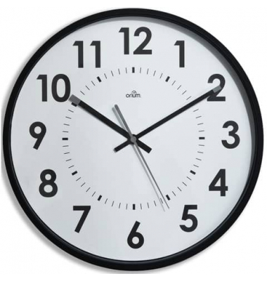 Wanduhr Quarz Ø 30cm schwarzweiß