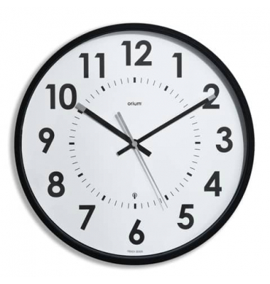 Wanduhr Funk Ø 30cm schwarz
