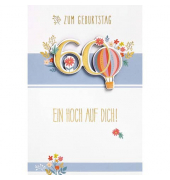 Geburtstagskarten 66-1023 Jubil&auml;umszahl bunt