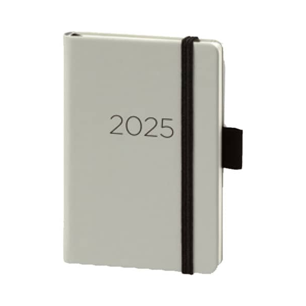 4000867749698 - Buchkalender 02-0352 hellgrau 1 Woche    2 Seiten 9x14cm (A6) 2026 4000867749698 BSB