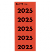 Jahreszahlen 1425-00-25, 2025, rot, 60x25,5mm, selbstklebend