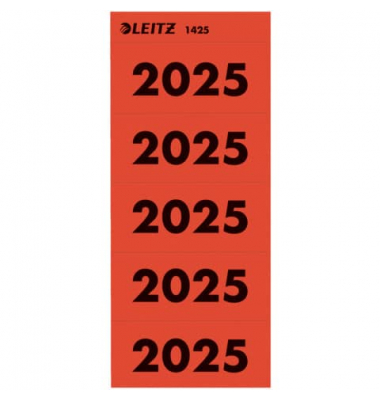 Inhaltsschilder 1425-00-25, 2025, rot, 60x25,5mm (BxH), 