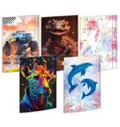 Gummizugmappe 45029, A3 bunt Karton 500g, mit 3 Einschlagklappen