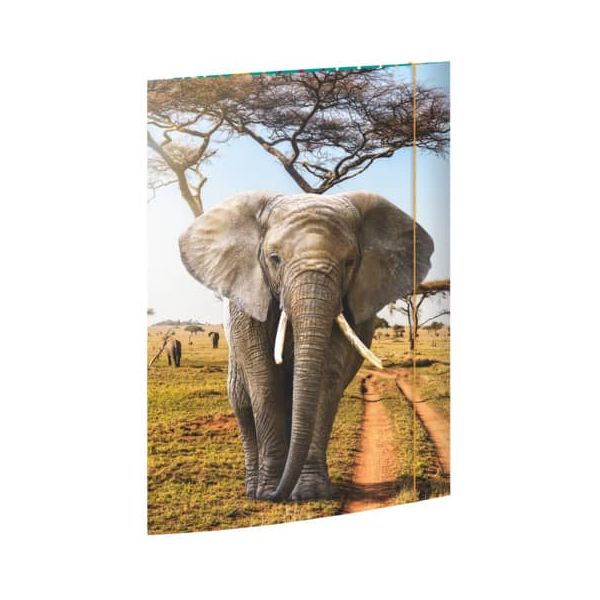 4002871453776 - Gummizugmappe 45377 A3 bunt Karton 500g mit 3 Einschlagklappen 4002871453776 RNK