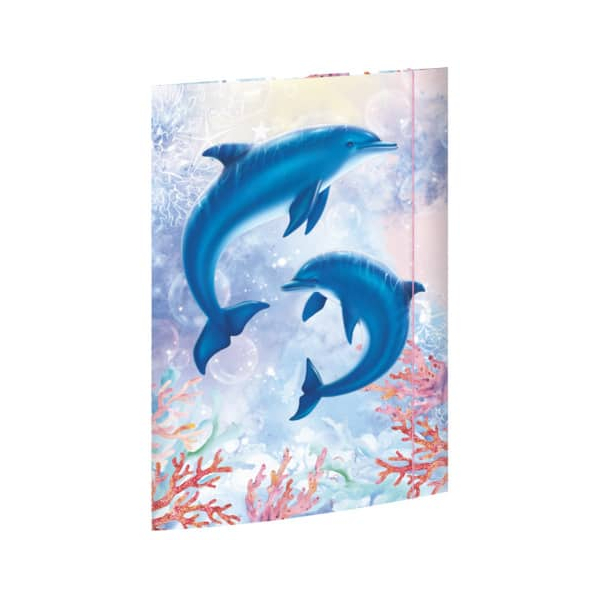 4002871453806 - Gummizugmappe 45380 A3 bunt Karton 500g mit 3 Einschlagklappen 4002871453806 RNK