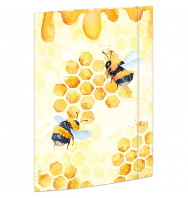 Zeichenmappe 46336, A4 mit Motiv, Karton 350g, 3 Einschlagklappen, Gummizug