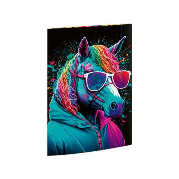 4002871463379 - Zeichenmappe 46337 A4 mit Motiv Karton 350g 3 Einschlagklappen Gummizug 4002871463379 RNK