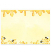 Schreibunterlage Honey 46660 gelb Waben und Honigbienen 60x42cm