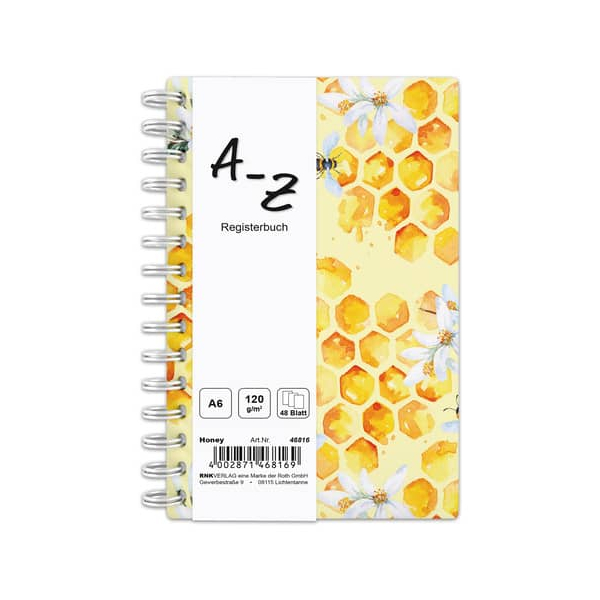4002871468169 - Notizbuch 46816 Notizbuch Honey gelb A6 liniert 120g 48 Blatt   96 Seiten 4002871468169 RNK