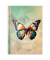 Notizbuch 46821, Schmetterling, gr&uuml;n, A5, kariert, 70g, 96 Blatt / 192 Seiten
