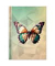Notizbuch 46821, Schmetterling, gr&uuml;n, A5, kariert, 70g, 96 Blatt / 192 Seiten