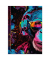 Notizbuch 46822, Neon , schwarz, A4, blanko, 70g, 96 Blatt / 192 Seiten