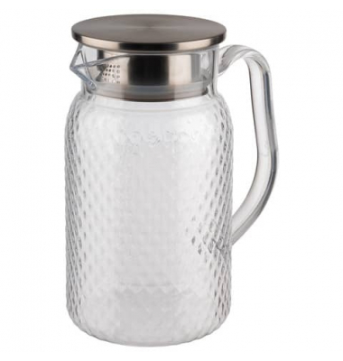 Saft-  Wasserkanne 1 Liter transparent