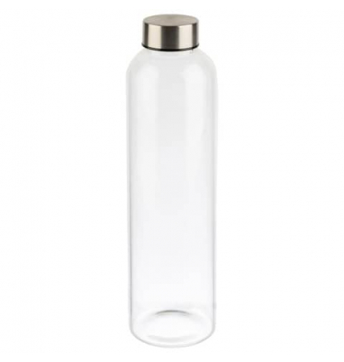 Trinkflasche Glas 0,75 Liter transparent