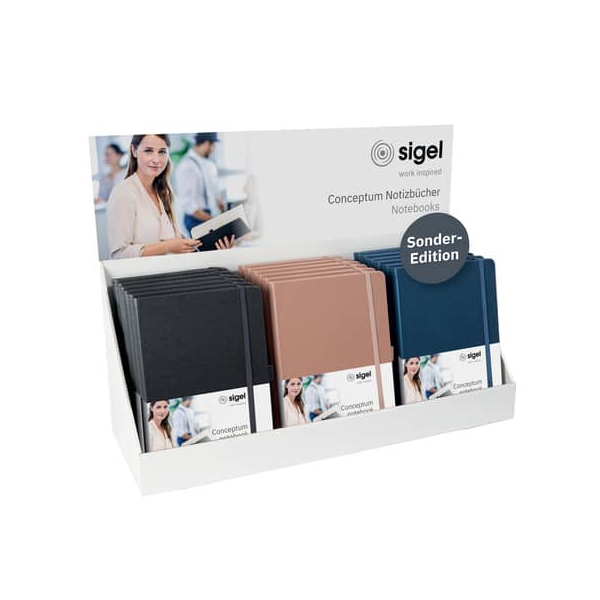 Sigel Notizbuch SF454, RE-UP, farbig sortiert, sortiert 4004360778438 Sigel 21 Stück