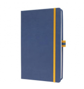 Notizbuch LS104, linescape, blau , A5, kariert, 80g, 88 Blatt / 176 Seiten