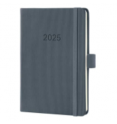 Buchkalender C2567, Conceptum, dunkelgrau, 2 Seiten / 1 Woche, 108x151mm (HxB) (ca. A6), 2026