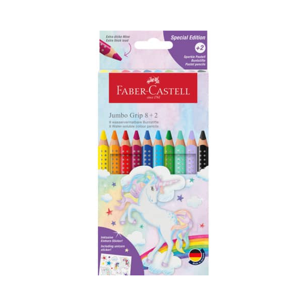 4005401109235 - Farbstiftetui 8+2 Jumbo Grip Einhorn 4005401109235 Faber-Castell 4005401109235 - Farbstiftetui 8+2 Jumbo Grip Einhorn 4005401109235 Faber-Castell
