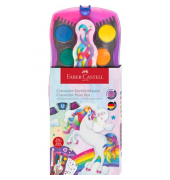 Farbkasten Connector Einhorn, 125035, Wasserfarbe, 12 Farben, pink