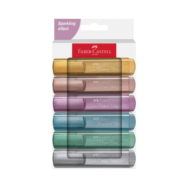 4005402546763 - Textmarker 254676 glamorous gold pearl rose brilliant ruby magnificent blue precious green shiny silver 1-5mm Keilspitze 6 Stück 4005402546763 - Textmarker 254676 glamorous gold pearl rose brilliant ruby magnificent blue precious green shiny silver 1-5mm Keilspitze 6 Stück