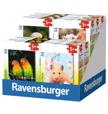 Mini-Puzzle 54Teile Haustiere sortiert