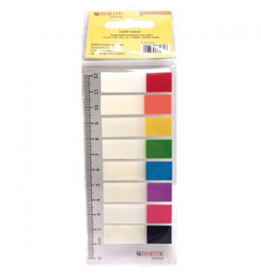 Index-Streifen auf Lineal 8x15Blatt sort