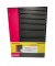 Registerbuch 954-40, schwarz/rot, A4, kariert, 90g, 96 Blatt / 192 Seiten