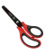 Bastelschere Links 15cm rund rotschwarz