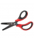 Bastelschere Links 15cm rund rotschwarz
