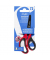 Bastelschere Links 15cm rund rotschwarz