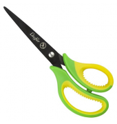 Bastelschere Links 15cm spitz grüngelb