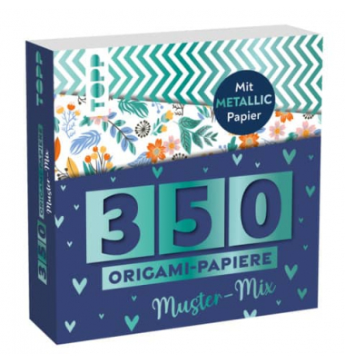 350 Origami-Papiere Muster-Mix