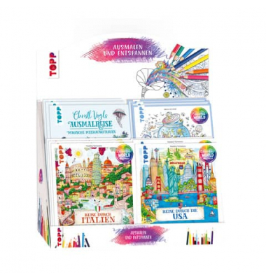 Malbuch Colorful World sortiert