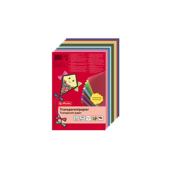 5 Stück Herlitz Millimeter-Transparentpapier 10BL farbig 4008110246413 herlitz