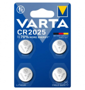 Knopfzellen-Batterie CR2025 4ST silber