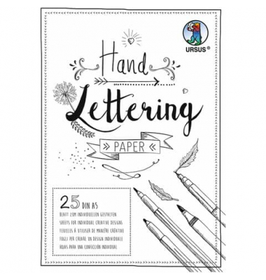 Handlettering Paper Block A5 25BL weiß