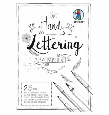 Handlettering Paper Block A4 25BL weiß