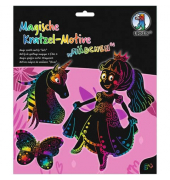Bastelset Magische Kratzelmotive Mädchen