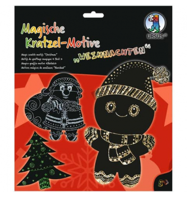 Bastelset Magische Kratzelmotive Weihn.