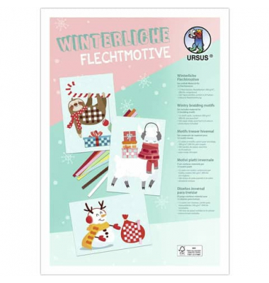 Bastelset Winterliche Flechtmotive